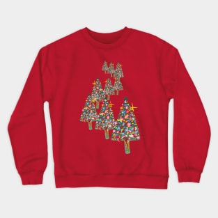 Christmas 2021 pine tree design Crewneck Sweatshirt